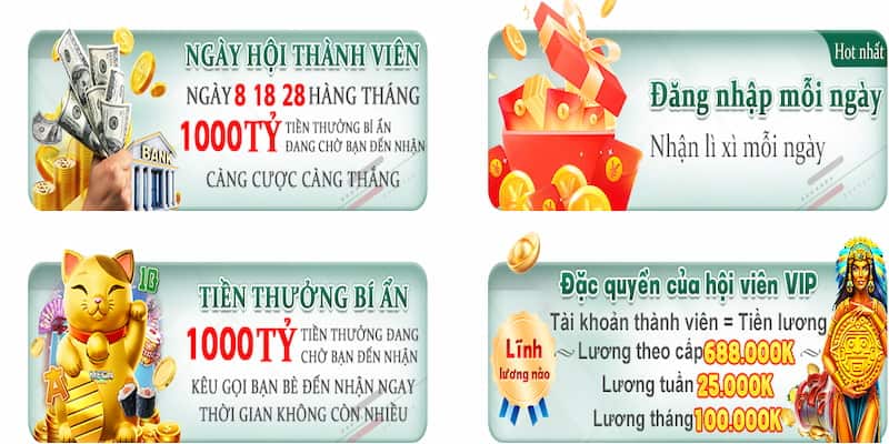 Ưu đãi mỗi ngày đều được tung ra